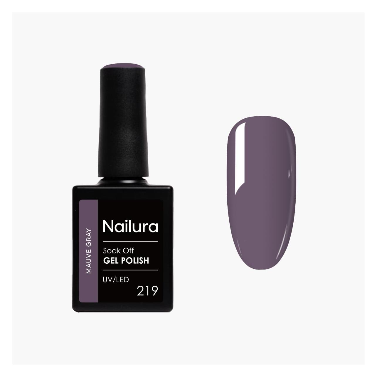Nailura - Gel Polish 219 - Mauve Gray - 10 ml (Mauve Gray) (70238)