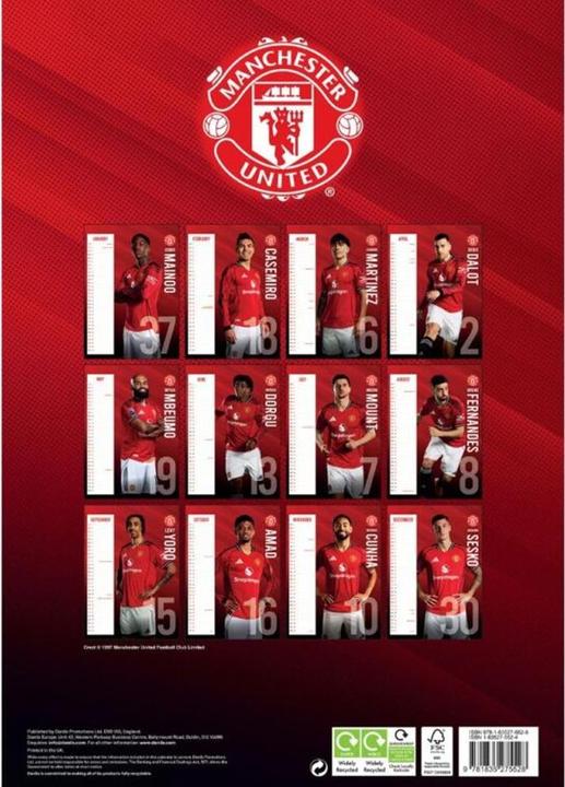 Image du produit Manchester United FC - Calendrier mural (A3)
