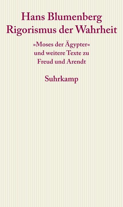 Produktbild Rigorismus der Wahrheit (Deutsch, Hans Blumenberg, 2015)