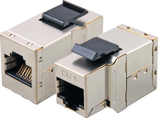 Actual product image EFB Elektronik Modular adapter CAT6 STP, snap-in, RJ45 jack/socket, 1:1