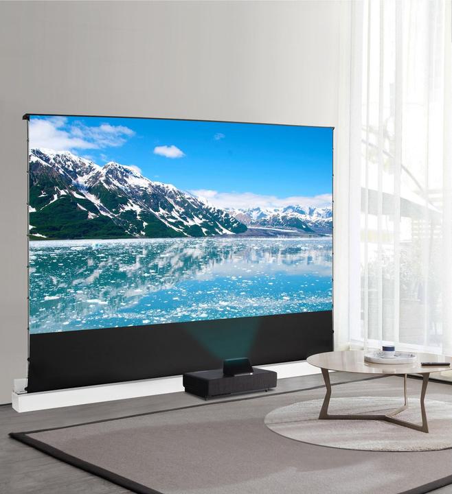 Actual product image Celexon UST High Contrast Floor Scissor Screen - HomeCinema Plus, 92" white (92", 16:9)