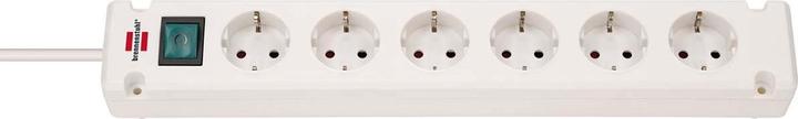 Produktbild JTI Bremounta Steckdosenleiste 6-fach (Mehrfachsteckdose mit 90 Grad Steckdose, Steckerleiste mit Befest (6x, 3 m)