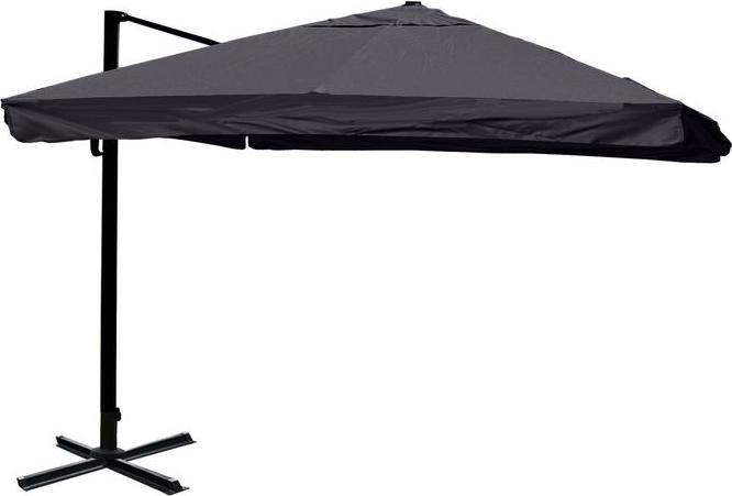 Mendler Parapluie de signalisation pour la gastronomie HWC-A96, 3x4m (Ø5m) polyester alu/acier, Flap (3 m)