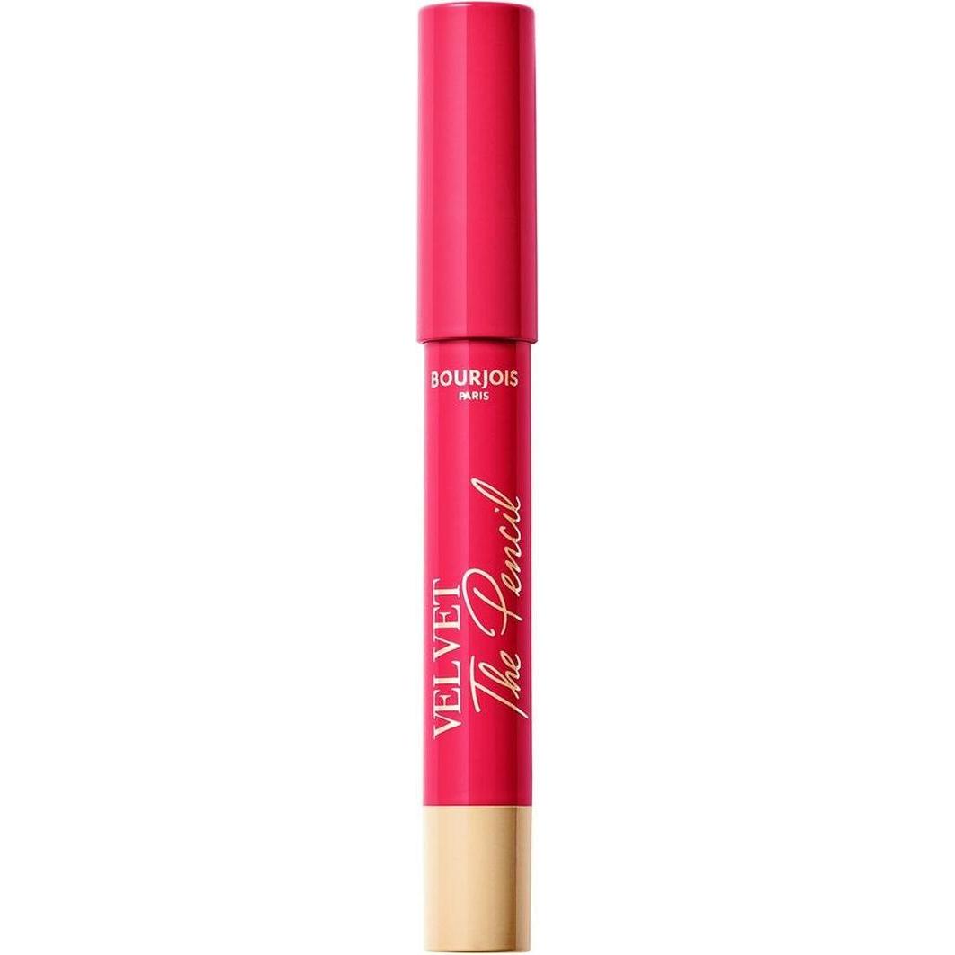 Bourjois, Lippenstift + Lipgloss, Velvet The Pencil - Waterproof and long-lasting lipstick in pencil 1.8 g 06 Framboise ...