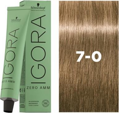 Produktbild Schwarzkopf Igora Zero AMM - 7-0 Mittelblond (Mittelblond)