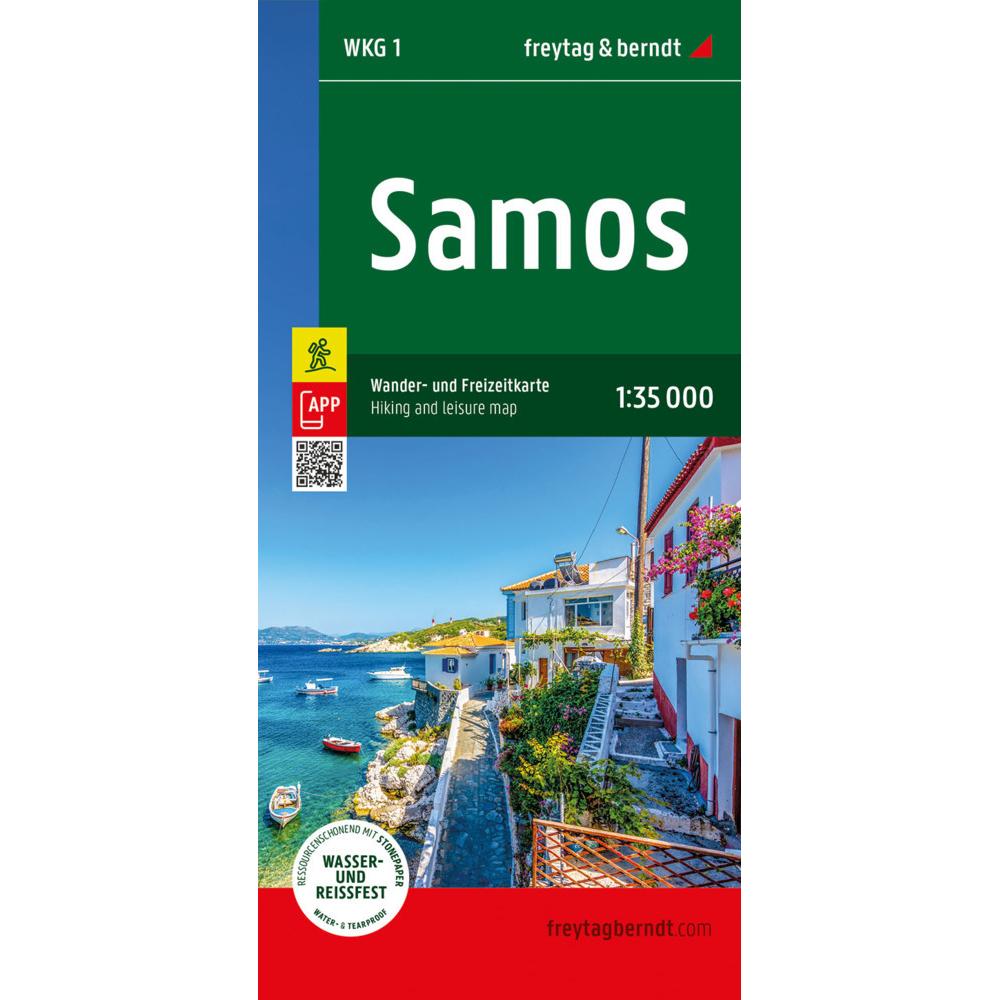 Samos, Wander- und Freizeitkarte 1:35.000, freytag & berndt, Landkarte