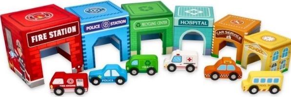 Image du produit Spielba Tour d'empilage avec 6 voitures