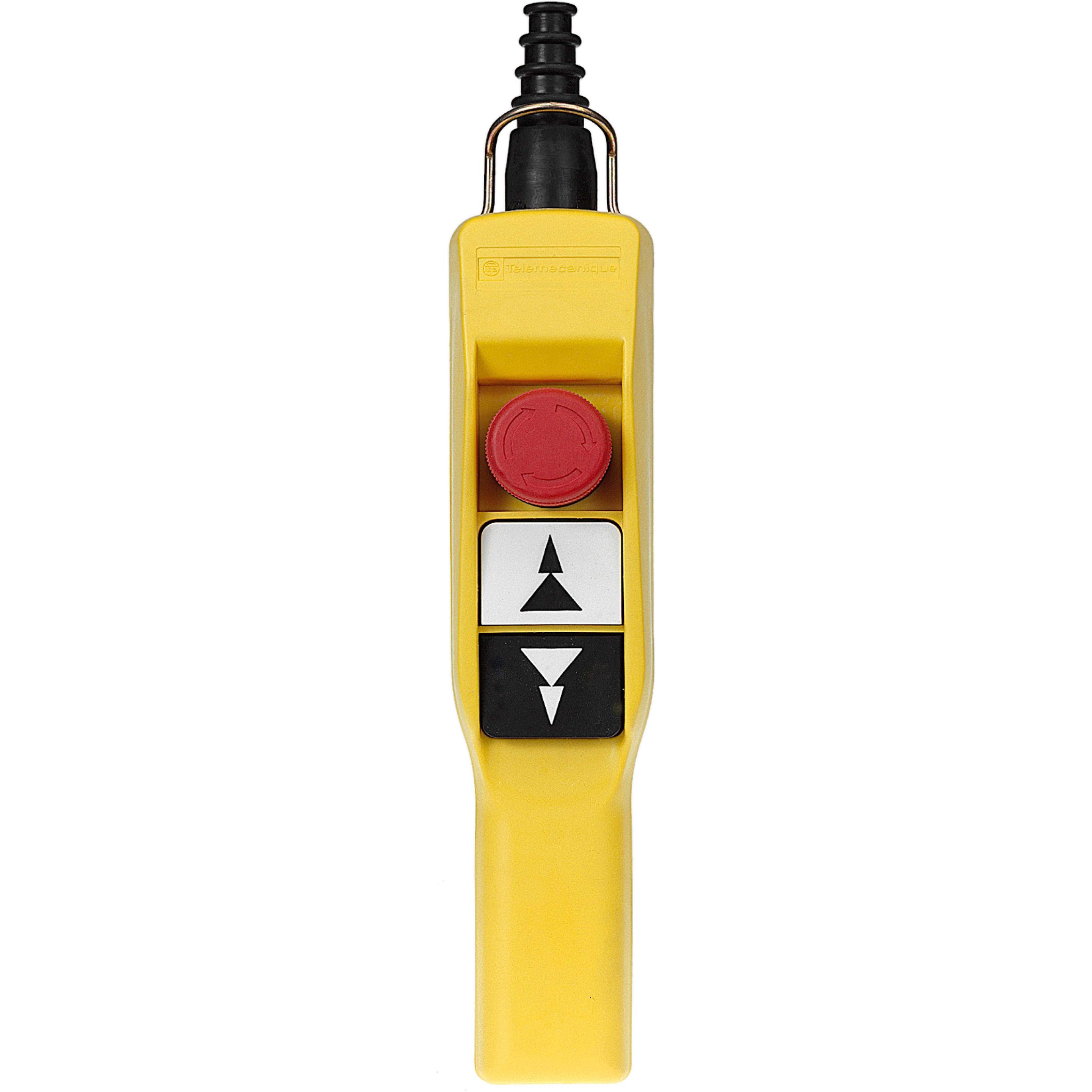 Schneider Electric Hand Pendel-Steuereinheit 3-Funktion, Taster + Schalter, Gelb