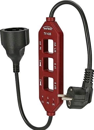 Image du produit Testboy Adaptateur de mesure de courant TV 435 Mesure du courant de charge/différentiel/fuite (CAT III 300V)