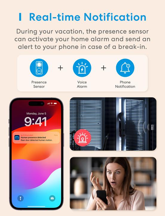 Actual product image Meross Intelligenter Präsenzsensor (5 m)