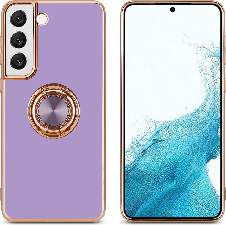 Actual product image Cadorabo Case for Samsung Galaxy S22 PLUS in TPU with camera protection and ring LM089 Style (Samsung Galaxy S22+)