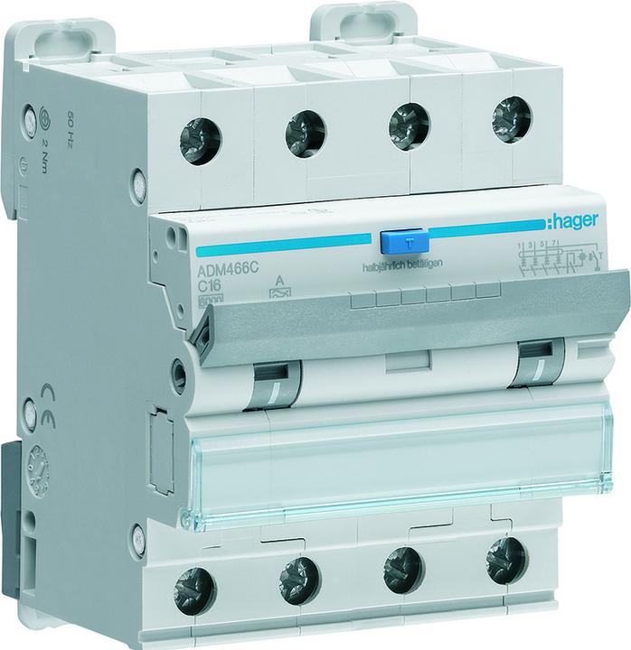 Hager FI / LS 4P 6kA C-16A 30mA A