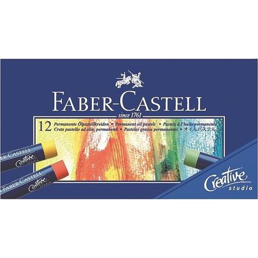 Faber-Castell, Malstifte, CASTELL Ölpastellkreiden 12er Kartonetui 6 Stk (Mehrfarbig, 12 x)