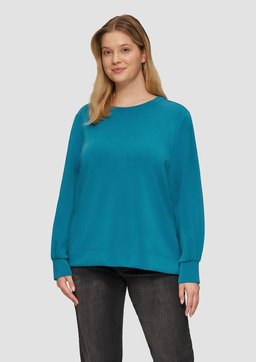 Actual product image S.Oliver Sweatshirt Scuba-Sweatshirt mit weiten Ärmeln (50)