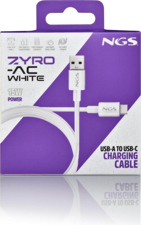 Produktbild NGS Zyro-Ac (1 m, USB 2.0, 15 W)