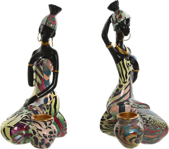 Immagine prodotto Esprit Deko-Figur Home Bunt Afrikanerin 9 x 7 x 16,5 cm (2 Stück)