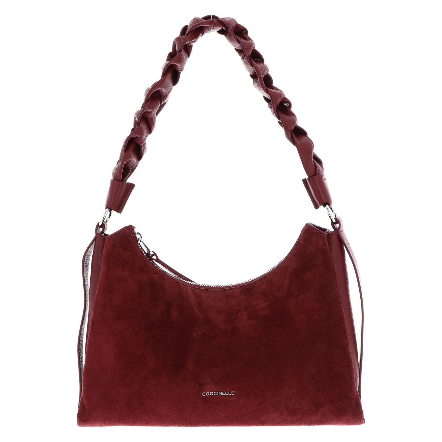 Coccinelle, Damen, Handtasche, Suede Bimaterial Shoulderbag, Pink