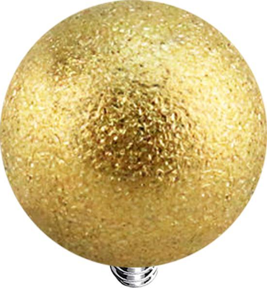Immagine prodotto Star Piercing Sfera d'ancoraggio dermico placcata in oro e maculata (senza ottone, Acciaio chirurgico 316L)