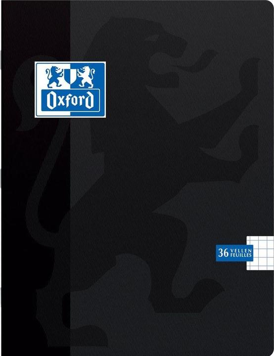 Image du produit Oxford Cahier d'école (A5, Quadrillé, Couverture rigide)