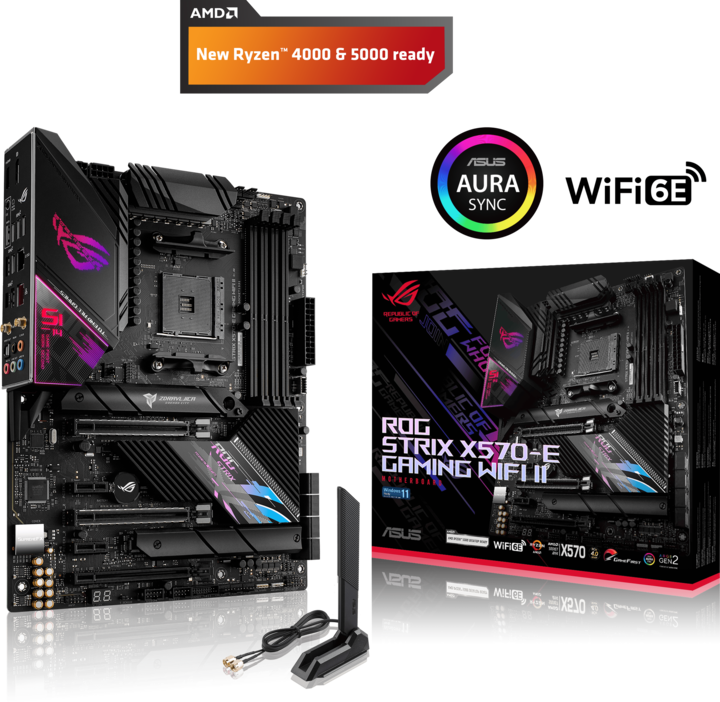 Actual product image ASUS ROG Strix X570-E Gaming Wifi II (AM4, AMD X570, ATX)