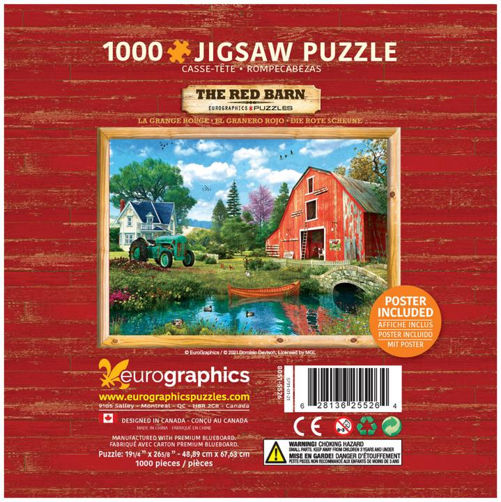 Actual product image Eurographics The red barn (1000 pieces)