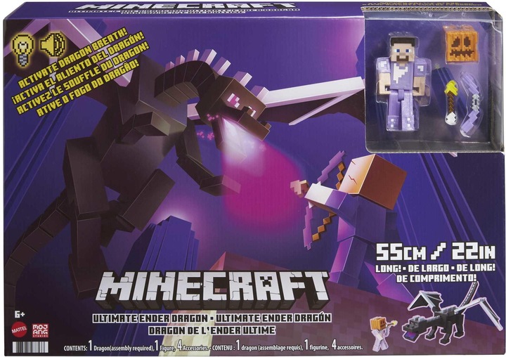 Actual product image Minecraft Ultimate Ender Dragon with Steve