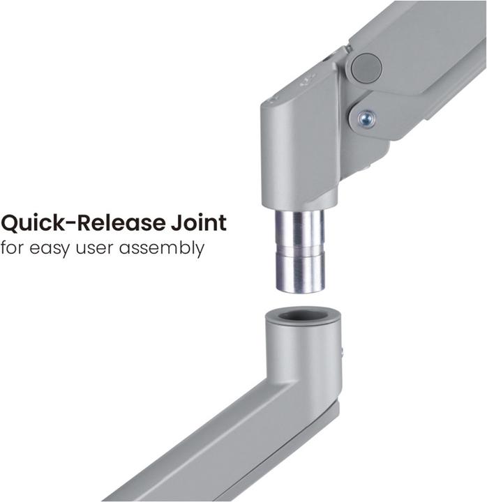 Produktbild Roline LCD-Doppelarm, Tischmontage, Gasfeder, 5 Gelenke (Tisch, 32", 9 kg)