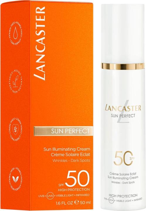 Actual product image Lancaster Sun Perfect Illuminating Cream (Suntan cream, SPF 50, 50 ml, 102 g)
