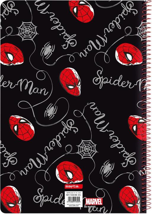 Actual product image Spiderman Notebook Spider-Man Hero Black A4 80 pages (A4, Hardcover)