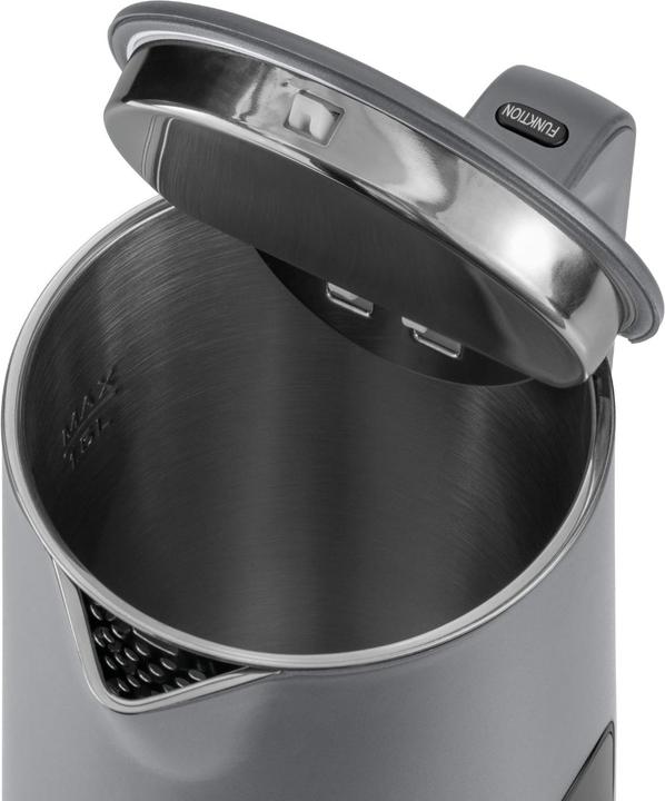 Image du produit KLAMER Wasserkocher Edelstahl 1,5L 1800W elektrischer Wasserkocher grau mit Temperatureinstellu… (1.50 l)