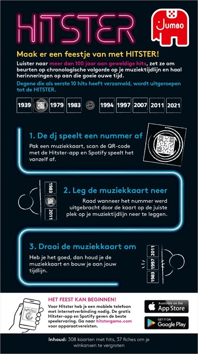 Actual product image Jumbo Hitster Music Game (Dutch)