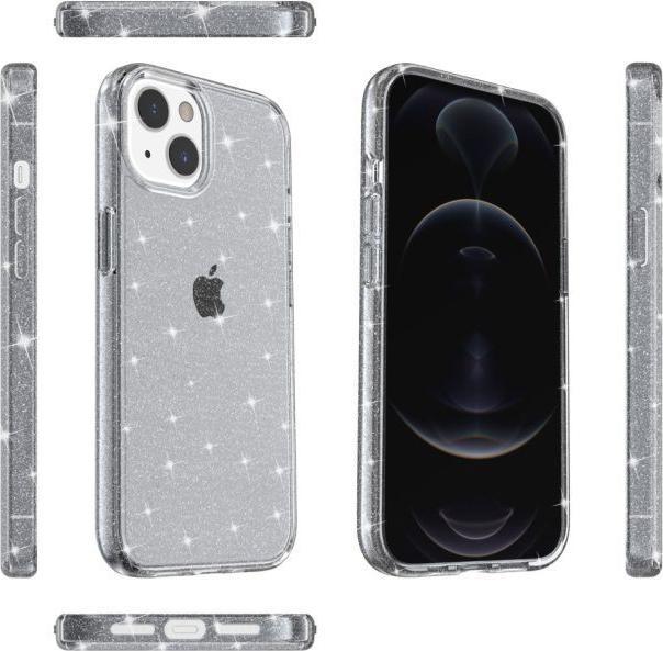 Actual product image MU Style Glittery Powder Soft TPU Series (Apple iPhone 15 Plus)