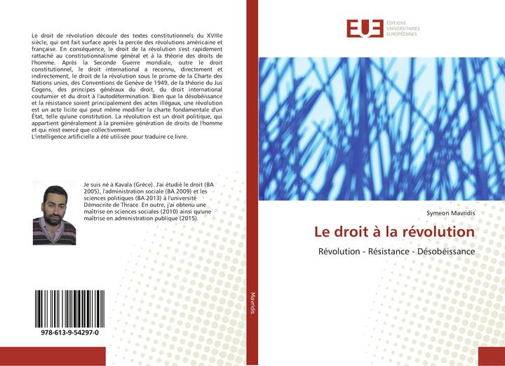 Produktbild Le droit à la révolution (Französisch, Symeon Mavridis, 2020)