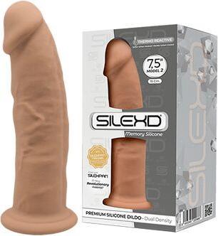 Actual product image Silexd Dildo Dual Density Mod. 2 - 7.5 Caramel