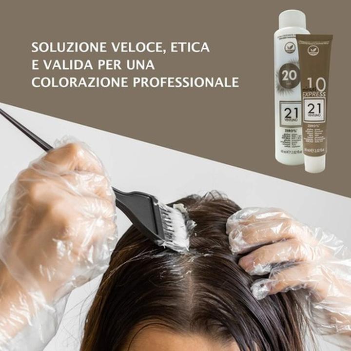 Image du produit 21 Ventuno Professional Hair Dyeing Kit 5.5 Mahogany Light Blonde (5.5 Acajou blond clair)