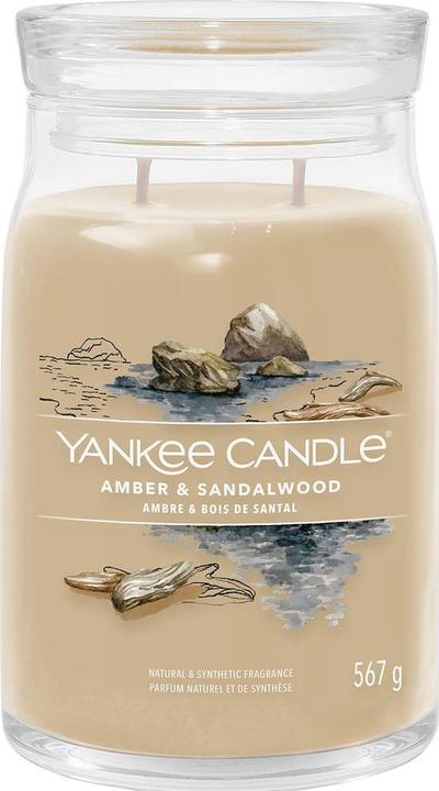 Yankee Candle Duftkerze Amber & Sandalwood Signature Large Jar