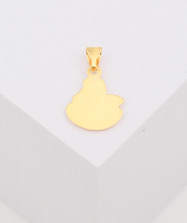 Image du produit Muau Pendant medal angel on cloud yellow gold 750 (Or jaune 750/18K)