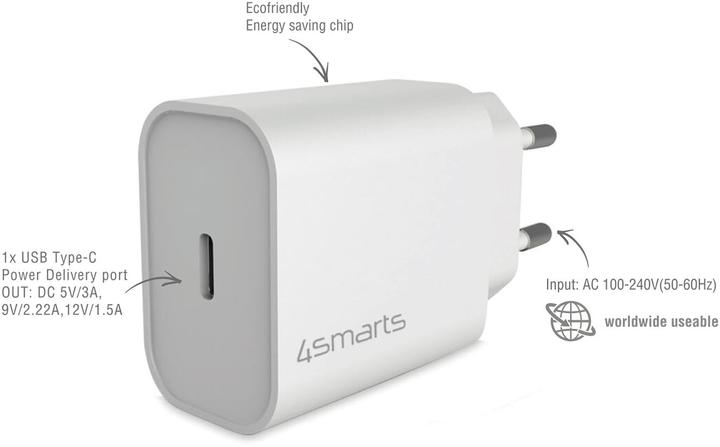 Actual product image 4smarts USB wall charger (20 W)