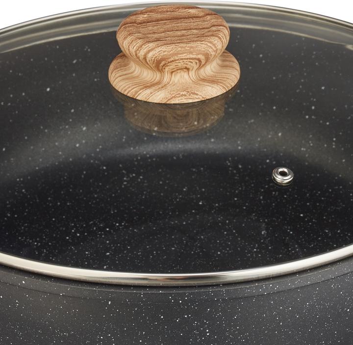 Produktbild Relaxdays Schmorpfanne (Bräter + Schmortopf, Bratpfanne, Aluminium, 28 x 14 cm)