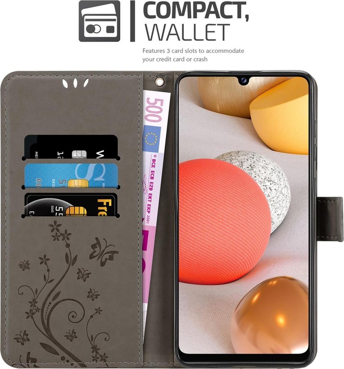 Produktbild Cadorabo Flower Book Cover (Samsung Galaxy A42 5G, Samsung Galaxy M42 5G)