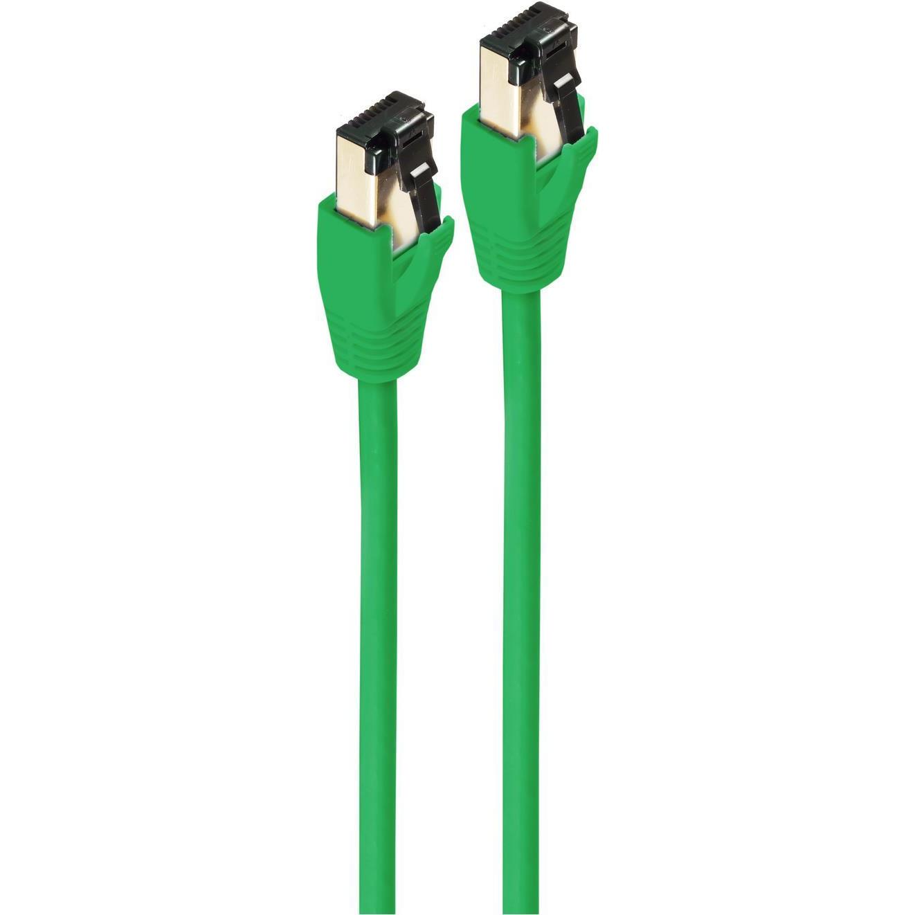 Shiverpeaks -BASIC-S--Patchkabel cat. 8.1 F/FTP PIMF LSZH grün 10,0m (F/FTP, CAT8.1, 10 m), Netzwerkkabel