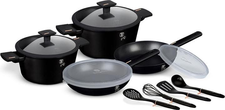 Actual product image BerlingerHaus Cooking set 12 pcs Monaco Collection (Pan set + pot set, Aluminium)