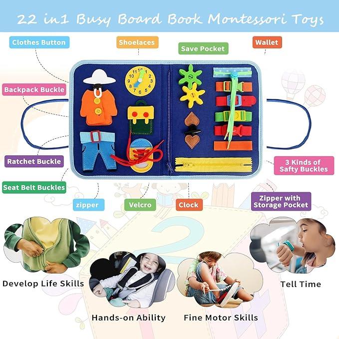 Immagine prodotto Activity Board Busyboard 7 in 1, Attività didattiche prescolari