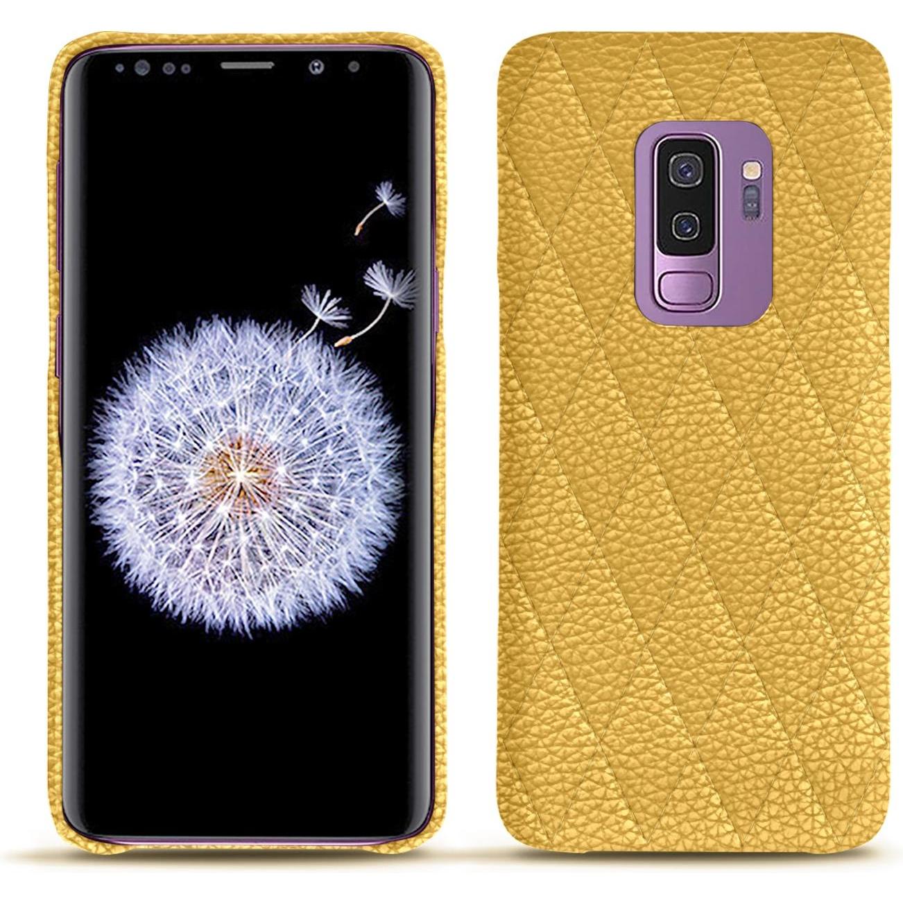 Noreve Lederschutzhülle (Samsung Galaxy S9+), Smartphone Hülle, Orange