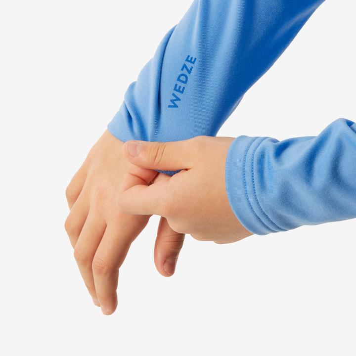 Actual product image Wedze Ski underwear functional shirt children high collar - BL 500 blue (116)