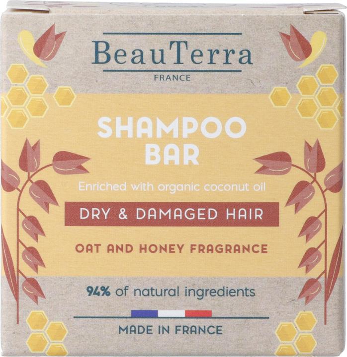 Actual product image BeauTerra Solid shampoo for dry and damaged hair (Solid shampoo, 75 g)