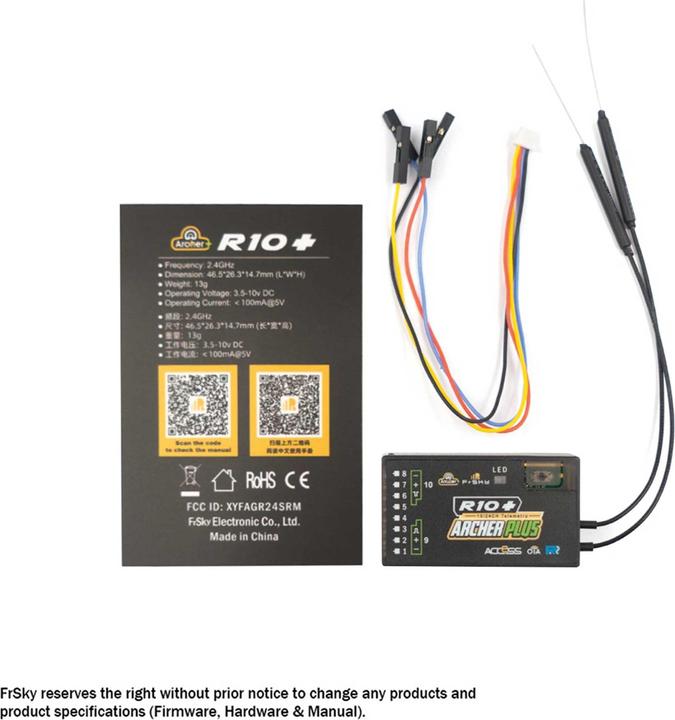 Produktbild FrSky Empfänger Archer Plus R10+ 2,4Ghz