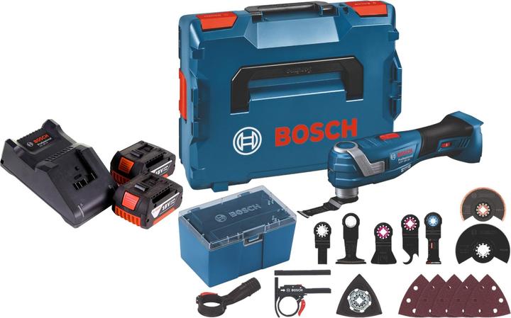 Bosch Professional GOP 18V-34 Professional Cordless Multi Cutter 18 V Starlock Plus + 2x rechargeable battery
