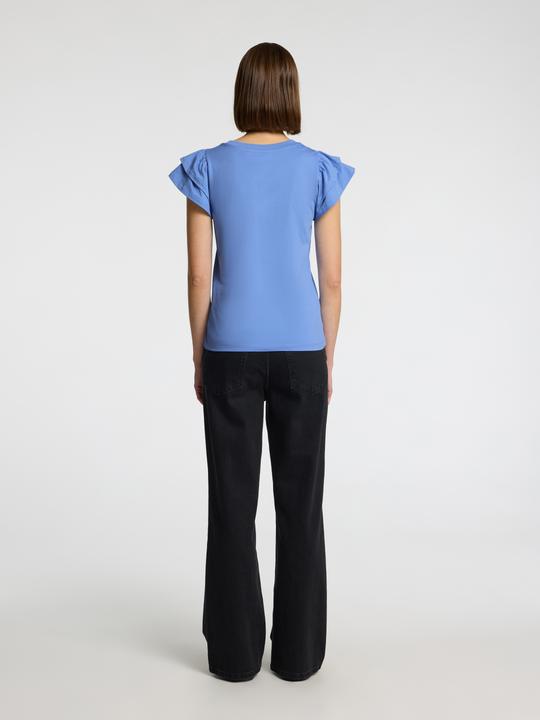 Image du produit Selected Kurzarm Oberteil mit Rüschen (M)