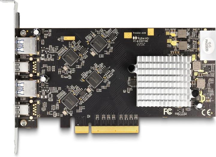 Image du produit Delock Carte PCI Express x8 avec 2 x USB 20 Gbps USB Type-C™ femelle et 2 x USB 5 Gbps Type-A femelle
